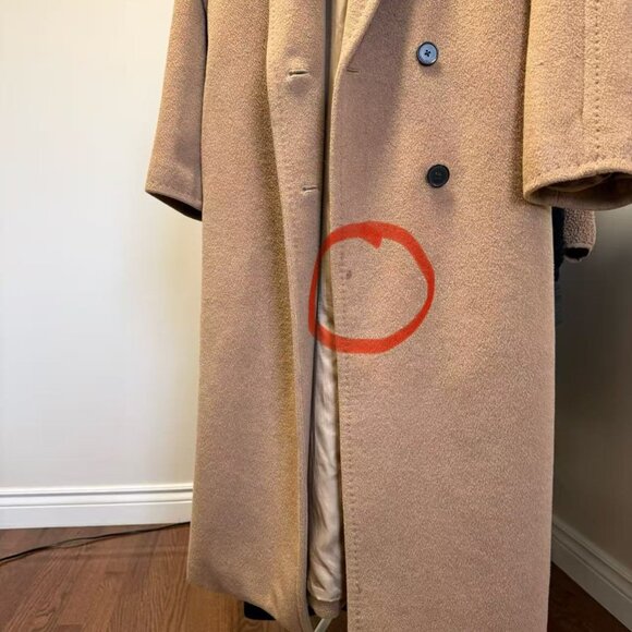 Aritzia The Slouch Camel Wool Coat — Original Blend / Gently Worn / Size 2 - Picture 5 of 6